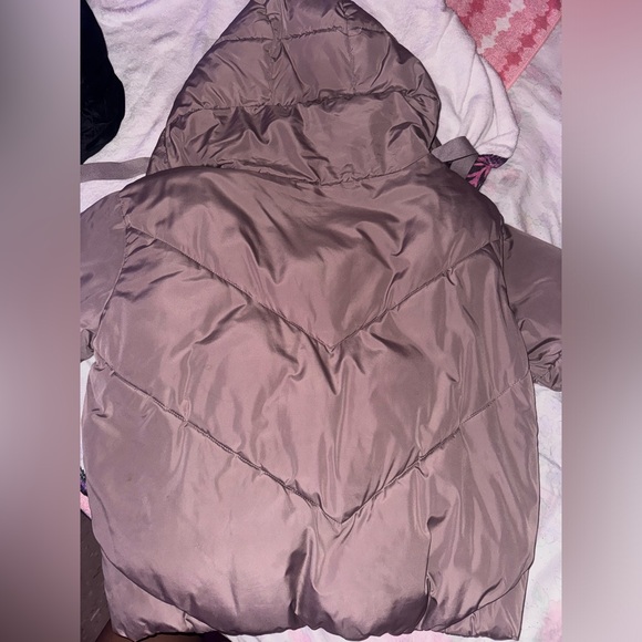 Zara Water Repellent Hooded Jacket Mauve - Picture 6 of 13
